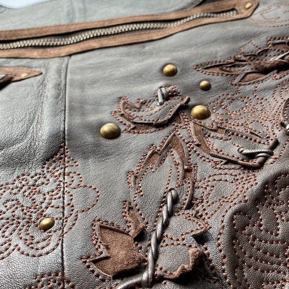 G Series Cole Haan brown leather bucket bag - Picture 3 of 10